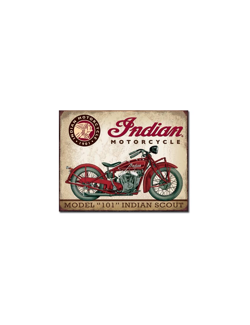 plaque vintage Indian scout