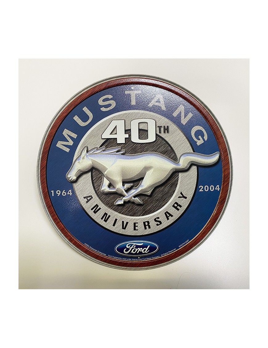 plaque vintage ford mustang