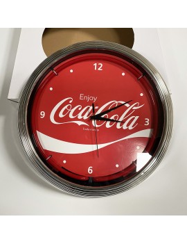 Horloge néon vintage